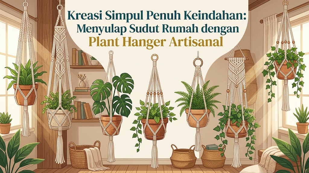 Kreasi Simpul Penuh Keindahan: Menyulap Sudut Rumah dengan Plant Hanger Artisanal